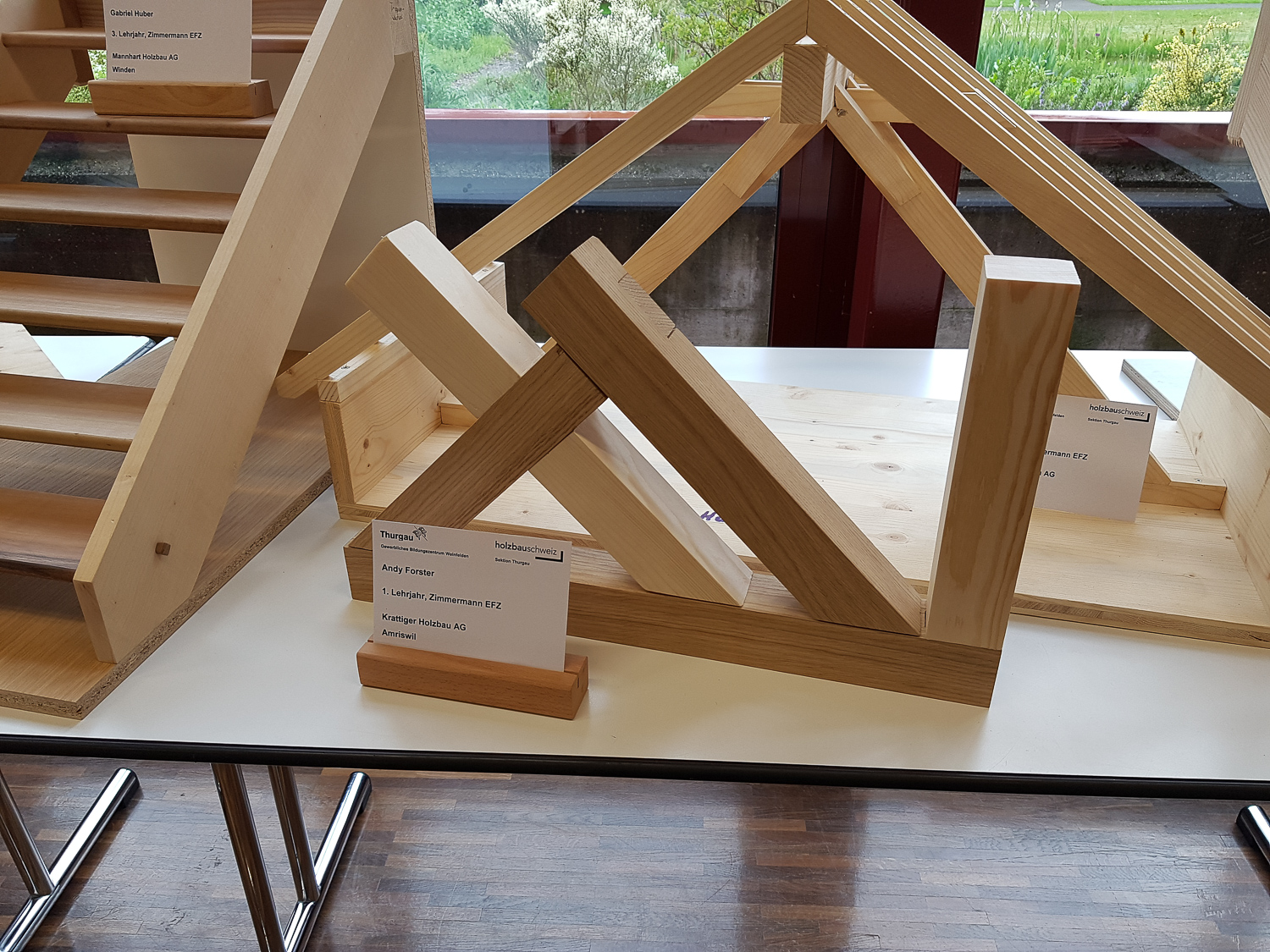 Modellwettbewerb 2019 GBZ Weinfelden: Modell «Verbindungen» von Andy Forster l Krattiger Holzbau AG Amriswil