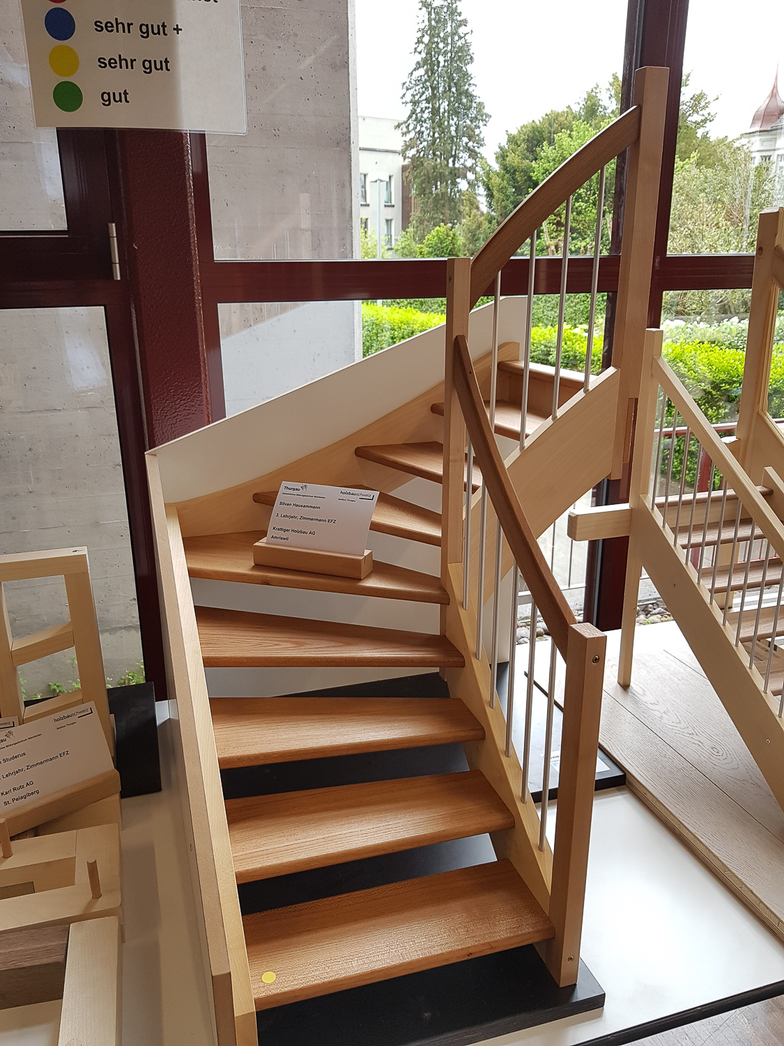 Modellwettbewerb 2019 GBZ Weinfelden: Modell «Treppe» von Silvan Hausammann l Krattiger Holzbau AG Amriswil