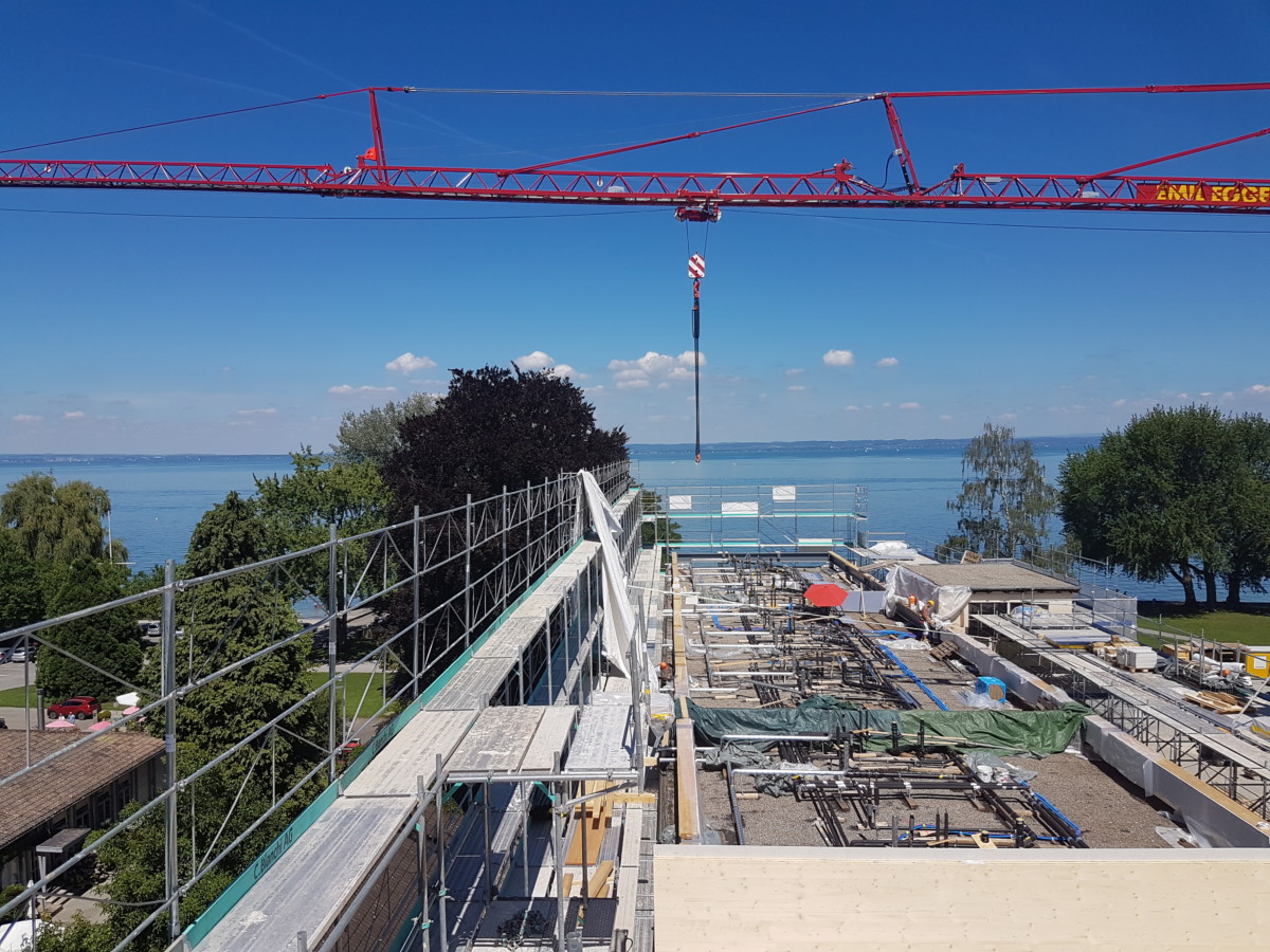 ZIK-Areal Arbon: Montage von 13 Wohnungen in 5 Wochen l Krattiger Holzbau AG Amriswil