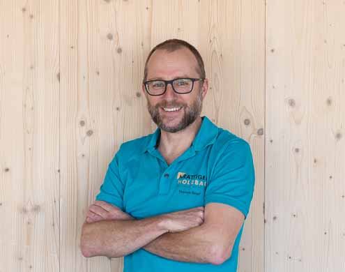 Thomas Biser Techniker HF Holzbau und Projektleiter bei der Krattiger Holzbau AG Amriswil