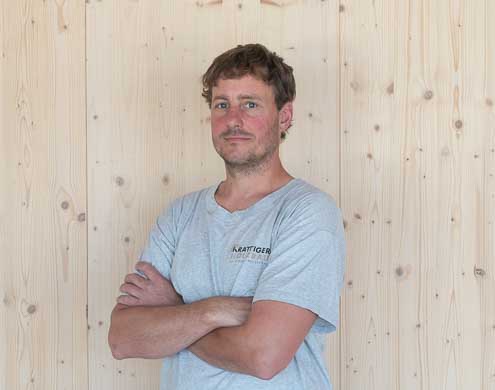 Rolf Bosch Holzbau-Vorarbeiter bei der Krattiger Holzbau AG Amriswil