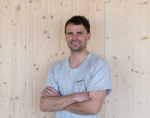 Lukas Fässler Holzbau-Vorarbeiter bei der Krattiger Holzbau AG Amriswil