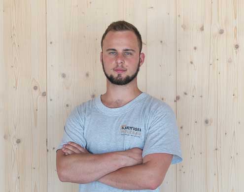 Aaron Rutz Zimmermann EFZ bei der Krattiger Holzbau AG Amriswil
