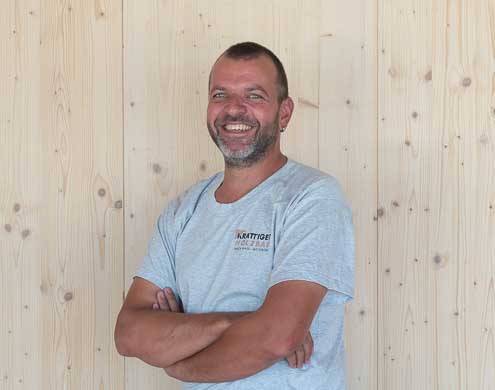 Andreas Ziegler Holzbau-Vorarbeiter bei der Krattiger Holzbau AG Amriswil